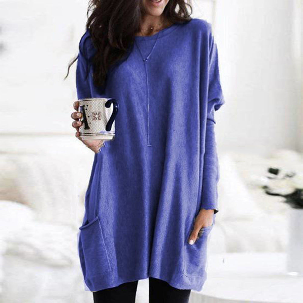 Paris | Women's Longline Relaxed Casual Long Sleeve Lightweight Sweatshirt