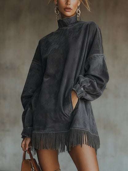 Sheri | Women's Relaxed Luxurious Fringe Gown