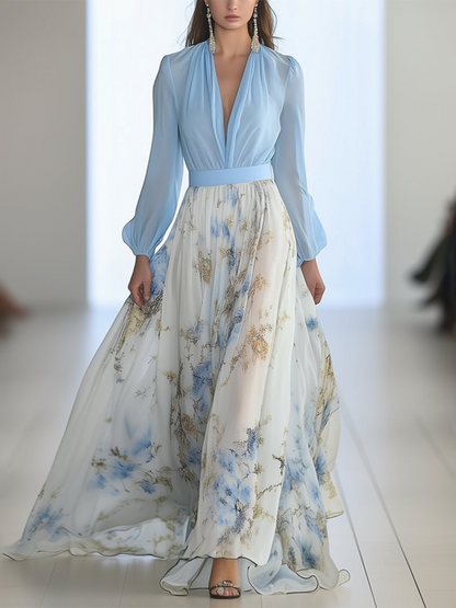 Jewel | Women's Long Maxi Dress with Floral Print