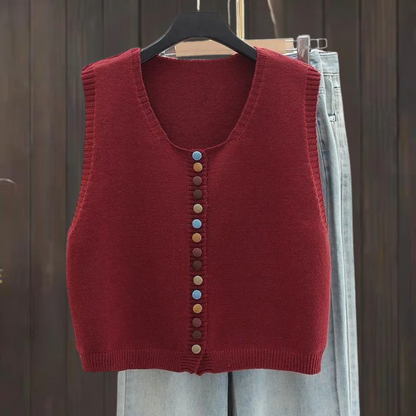 Women's The Maribel | Colour-button Vest