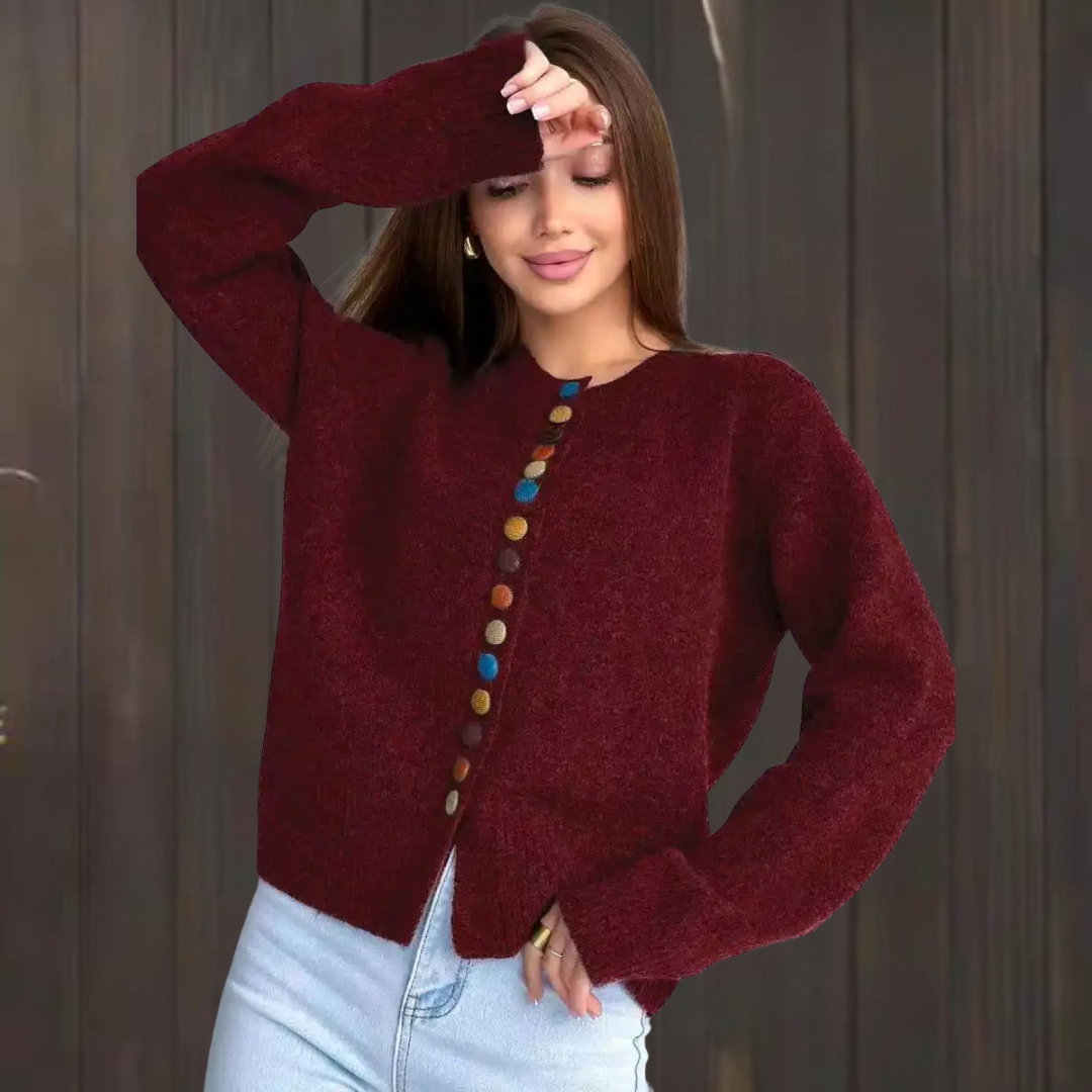 Women's Cropped The Noelle | Button-accent Cardigan