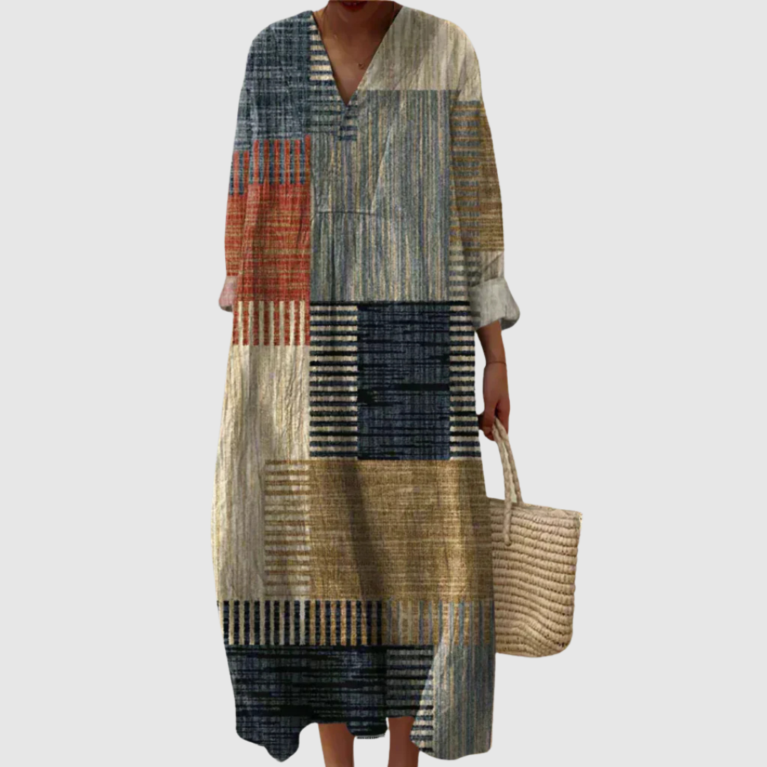 Iris | Women's Abstract Midi Dress