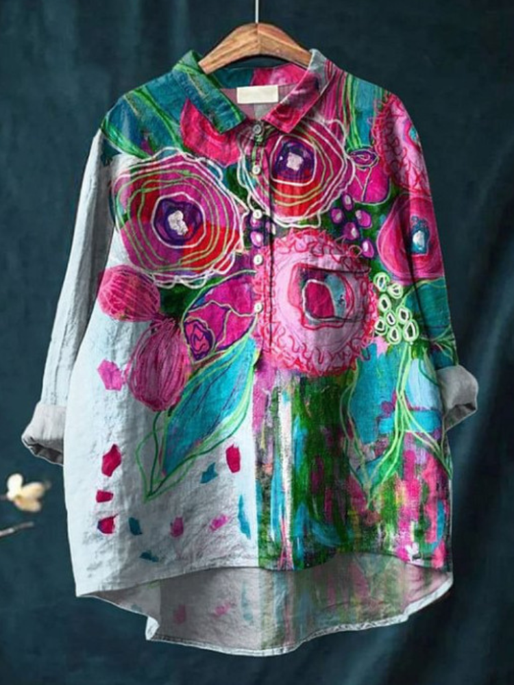 Hippie | Longline Peace Art Shirt