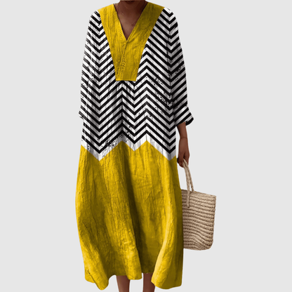 Tessa | Women's Striped Relaxed Melody Midi Dress