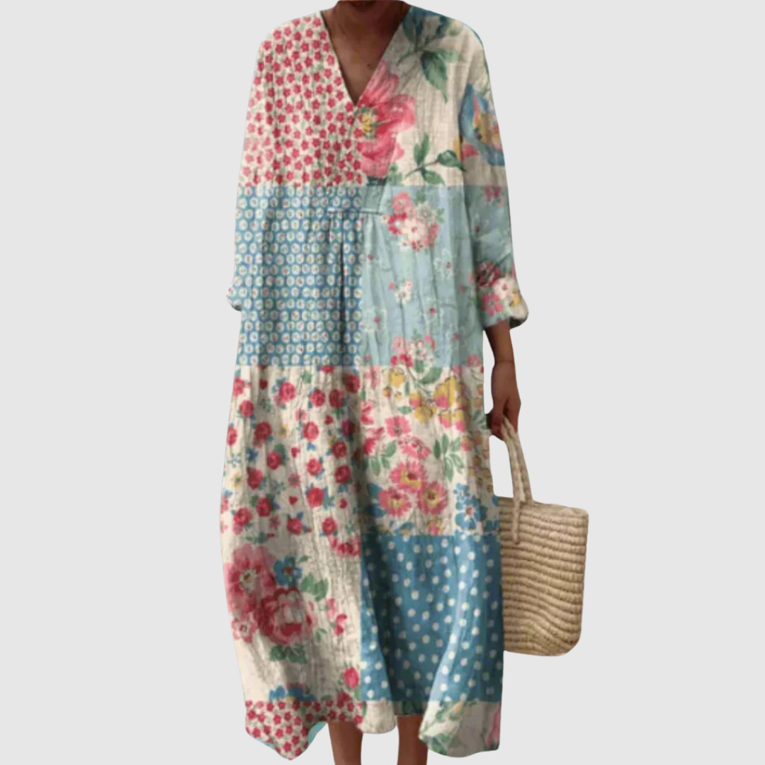 Emma | Women's Abstract Midi Dress