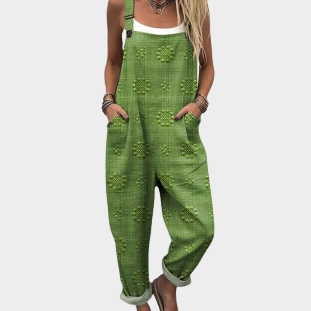 Women's Comfortable Printed Dungarees