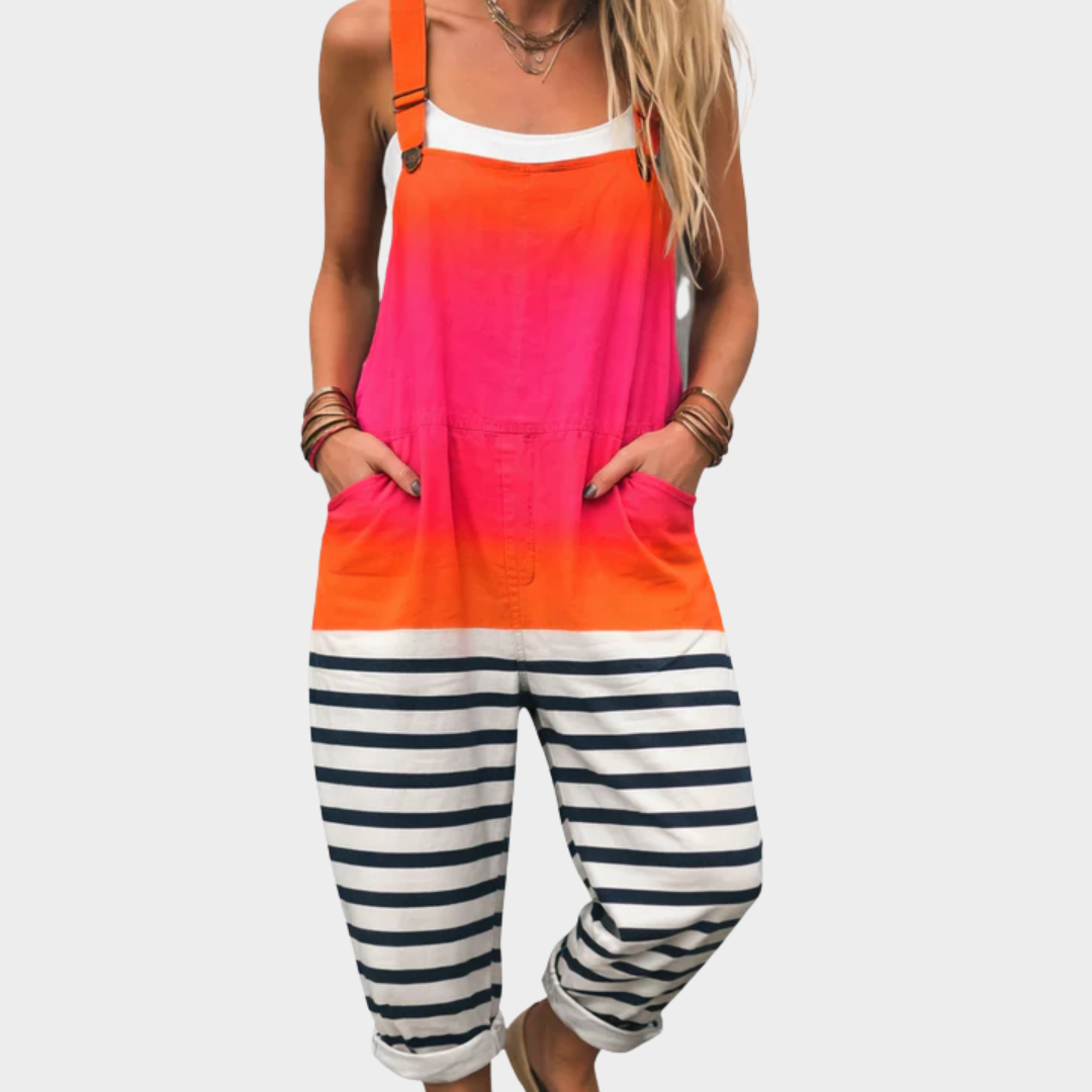 Women's Comfortable Printed Dungarees