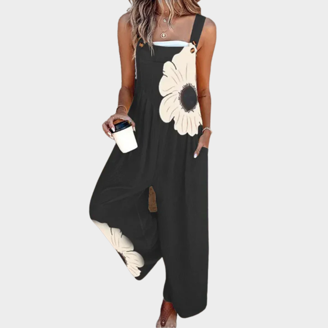 Women's Comfortable Printed Dungarees