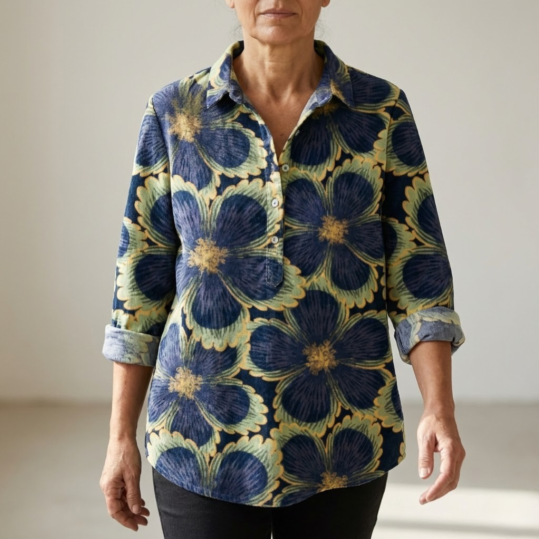 Chiara | Women's Longline Patterned Shirt