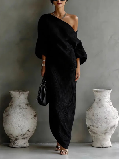 Women's Nelle Chic Maxi Dress with Long Sleeve