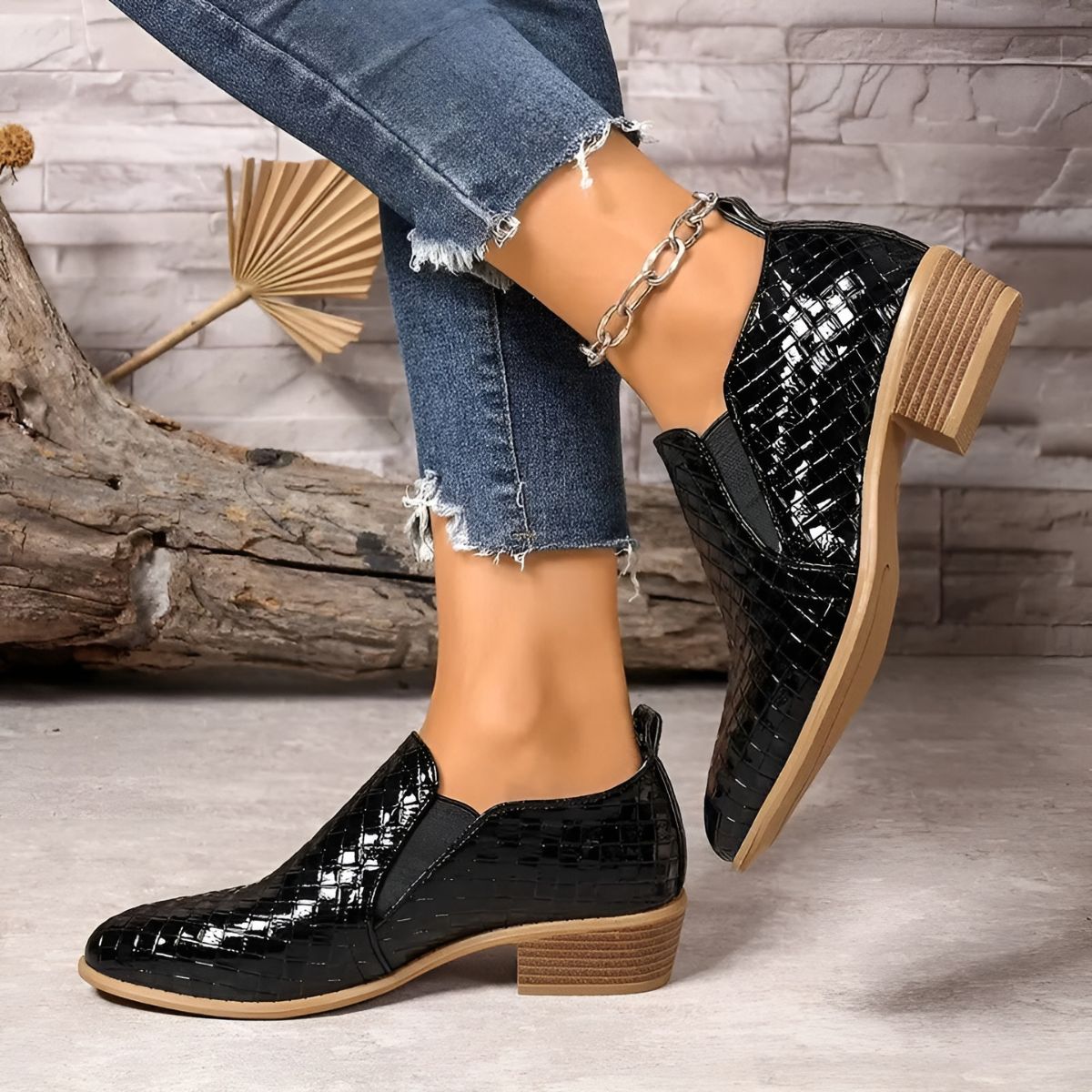 Alexa | Women's Cushioned Lace-Up Comfort Oxford Shoes