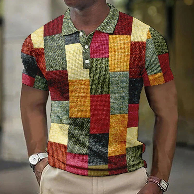 Esben | Men's Stylish Multicolour Polo Shirt