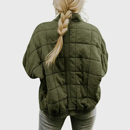 Sloane | Women's Quilted Comfort Jacket with Round Neck and Long Sleeve
