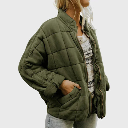 Sloane | Women's Quilted Comfort Jacket with Round Neck and Long Sleeve