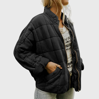 Sloane | Women's Quilted Comfort Jacket with Round Neck and Long Sleeve