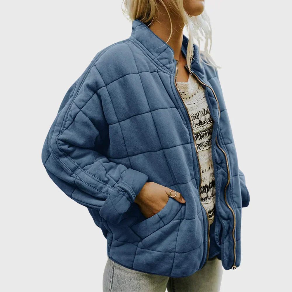 Sloane | Women's Quilted Comfort Jacket with Round Neck and Long Sleeve