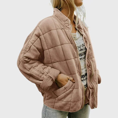 Sloane | Women's Quilted Comfort Jacket with Round Neck and Long Sleeve