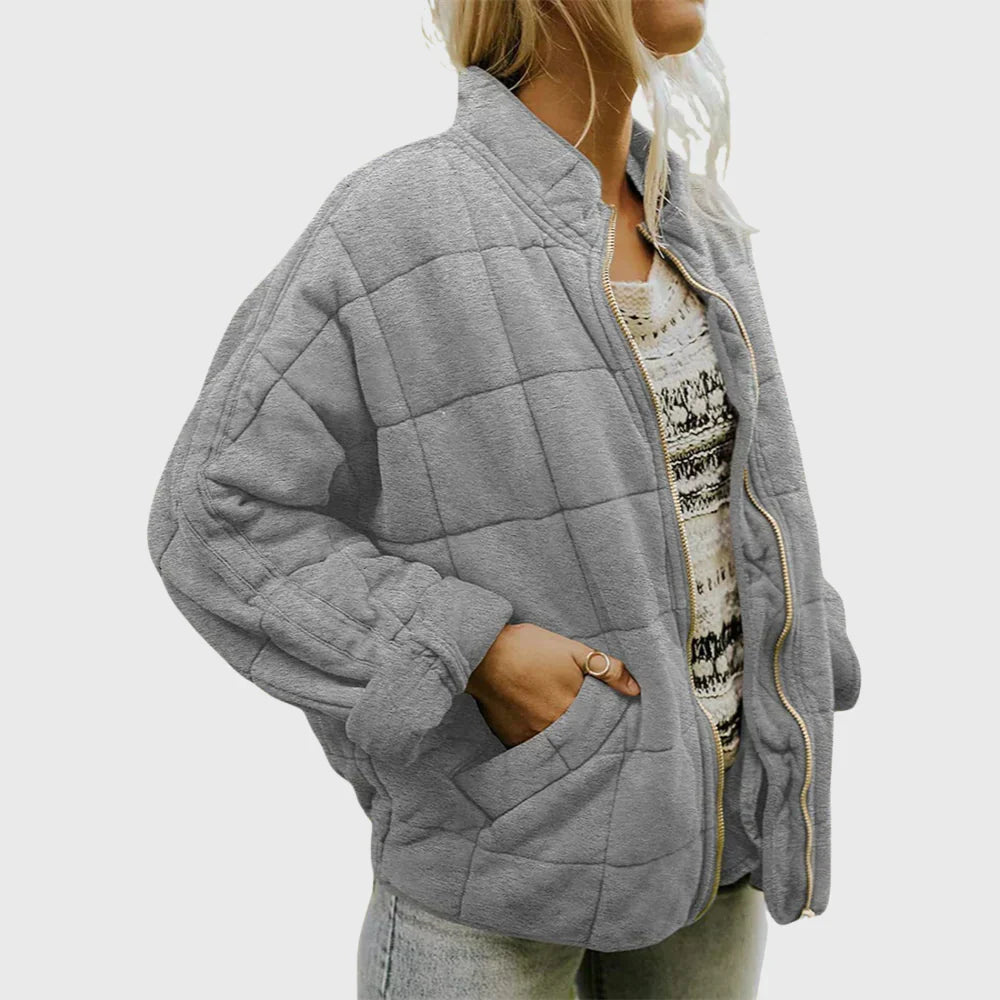 Sloane | Women's Quilted Comfort Jacket with Round Neck and Long Sleeve
