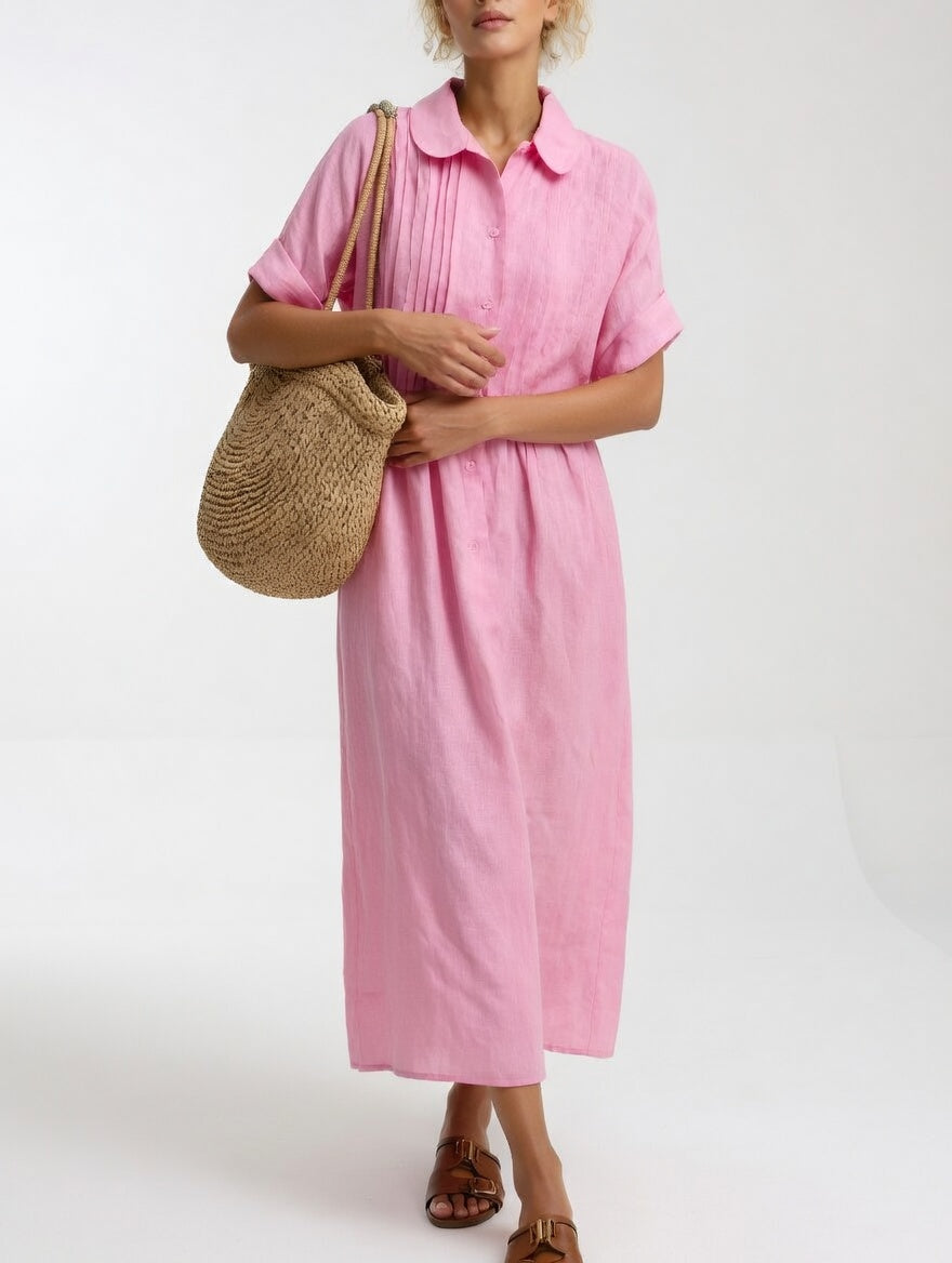 Lysandra | Women's Longline Breezy Summer Shirt Maxi Dress