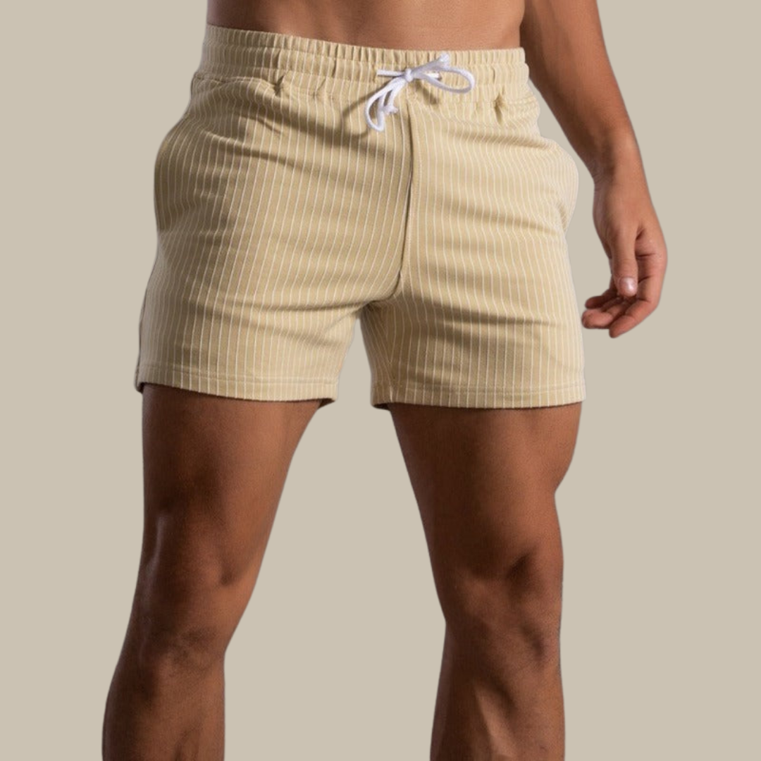 Orion | Men's Striped Shorts with Drawstring