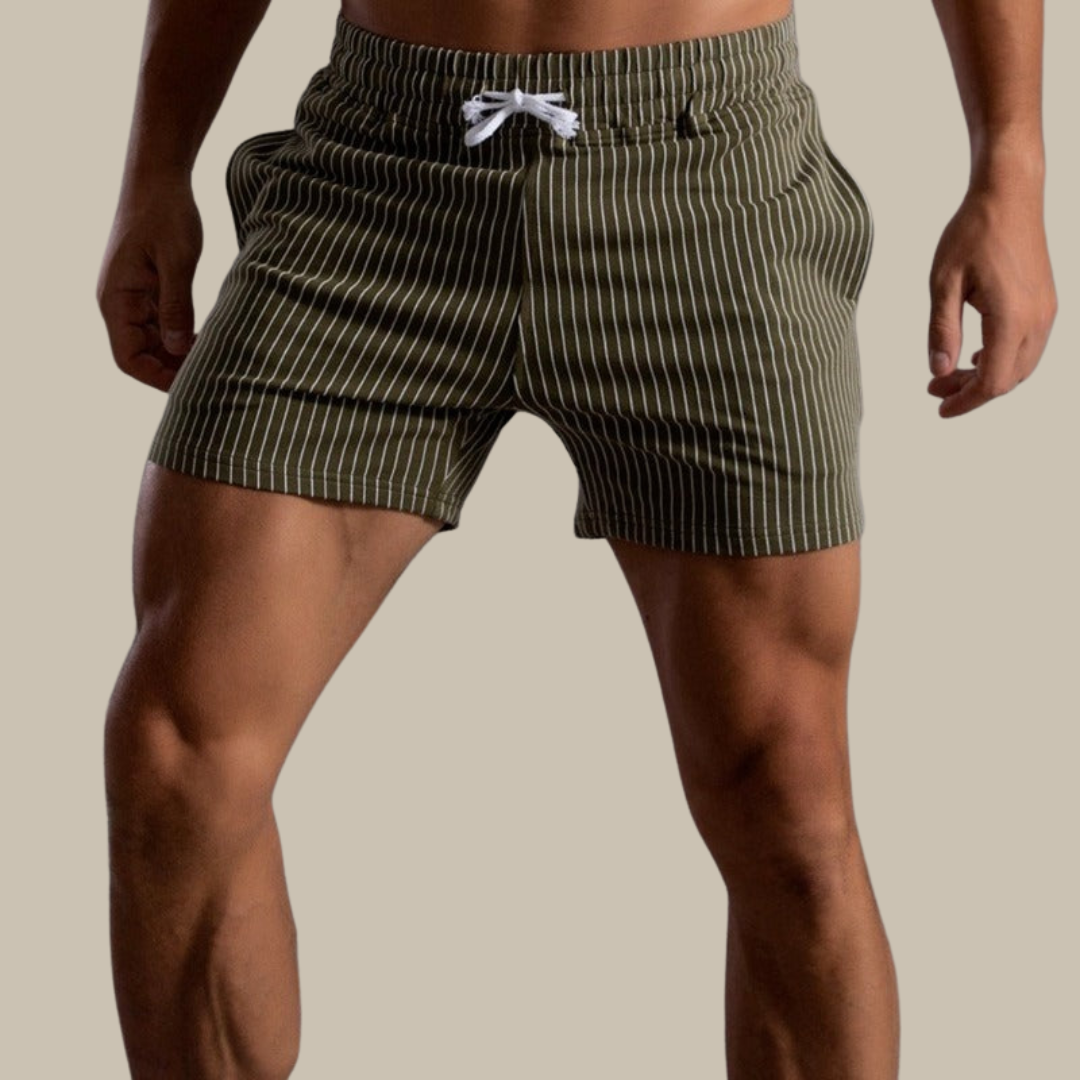 Orion | Men's Striped Shorts with Drawstring