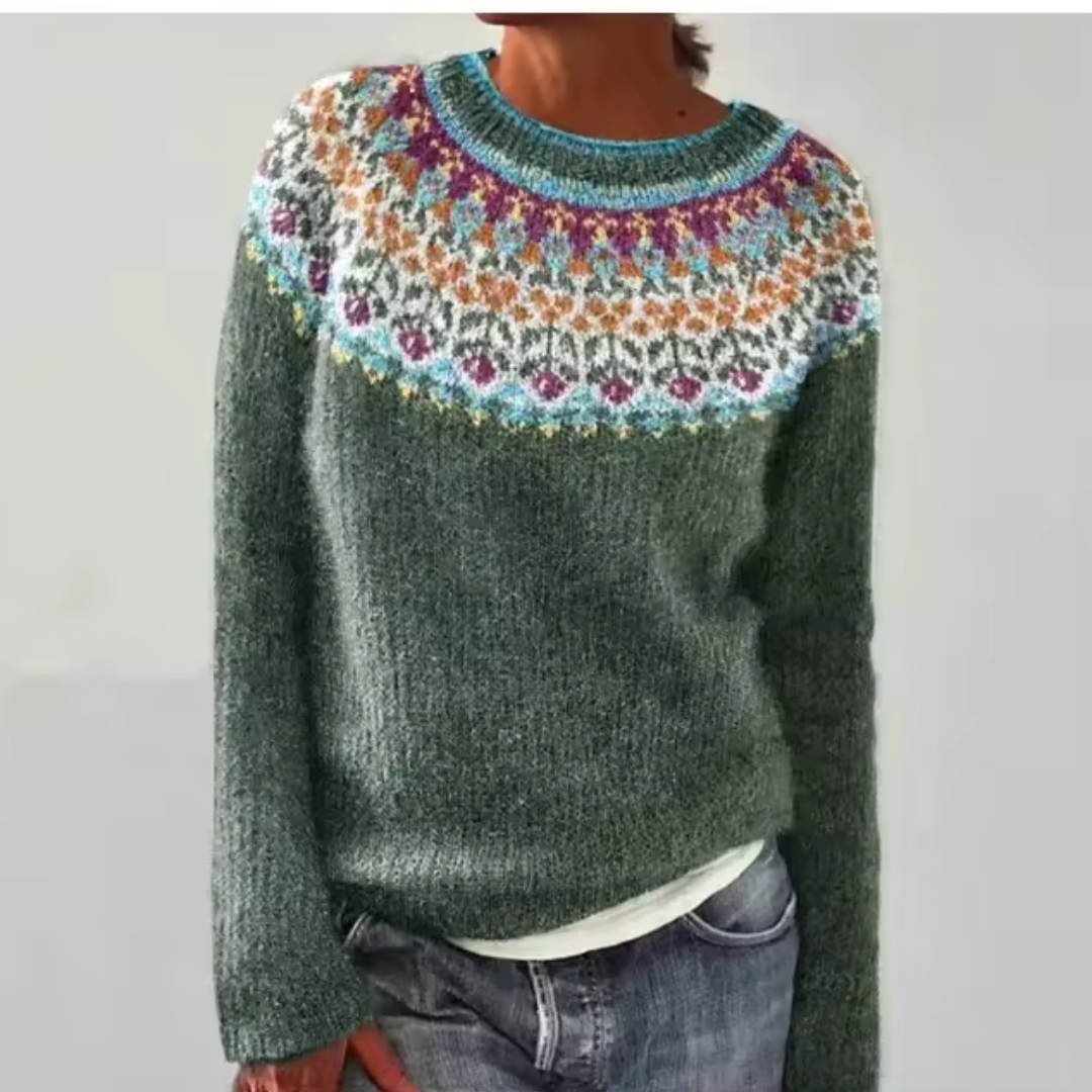 Silvana | Women's Relaxed Cozy Retro Jumper