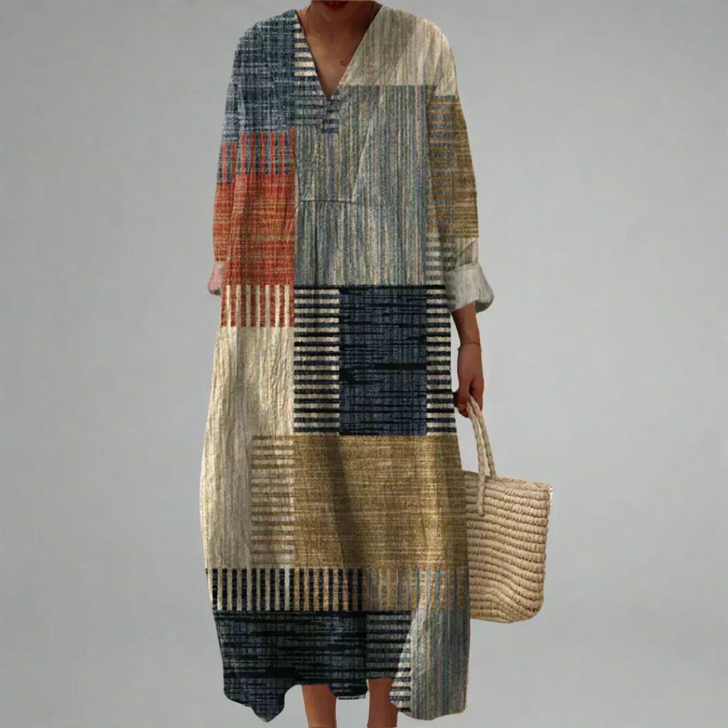 Iris | Women's Abstract Midi Dress