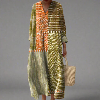 Isla | Women's Relaxed Patterned Midi Dress