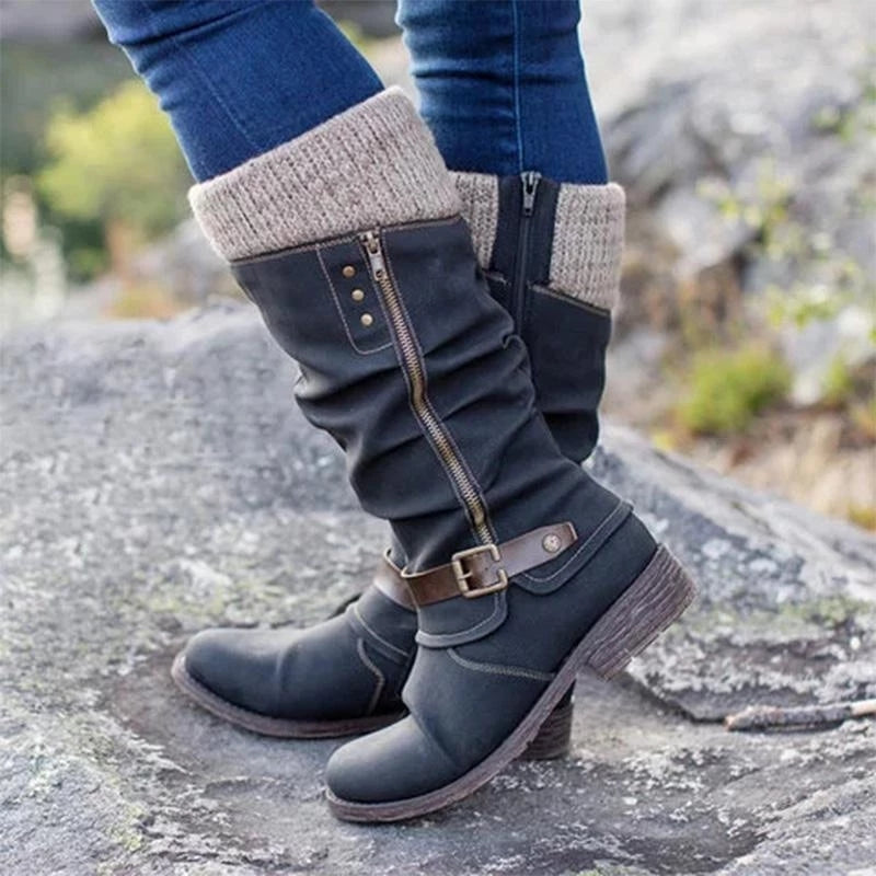 Bonnie | Women's Cushioned Buckle Orthopedic Comfort Ankle Boots