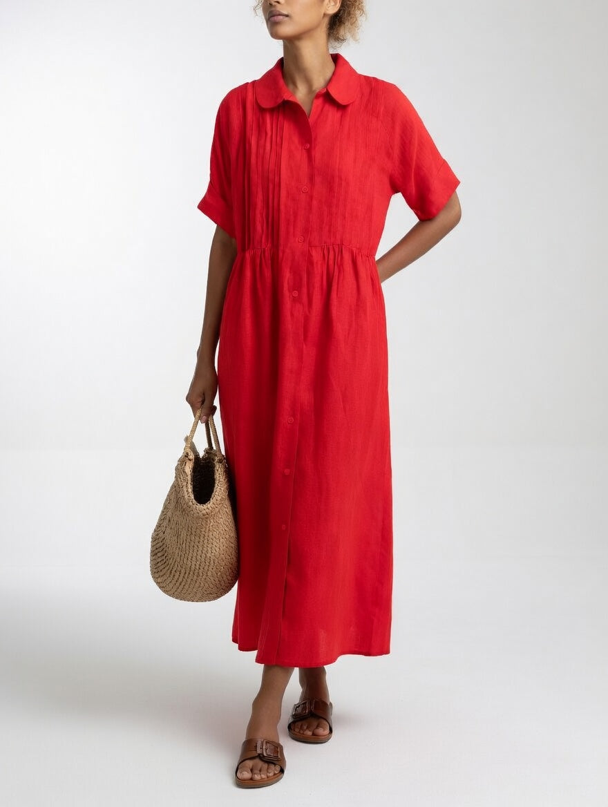 Lysandra | Women's Longline Breezy Summer Shirt Maxi Dress
