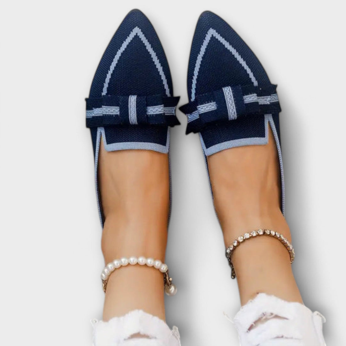 Cushioned Slip-On Knotted Design Flat Shoes for Women