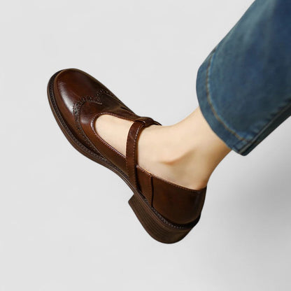 Olyssiah | Women's Cushioned Buckle Orthopedic Mary Jane Shoes