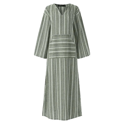 Yvonne | Women's Striped Maxi Dress