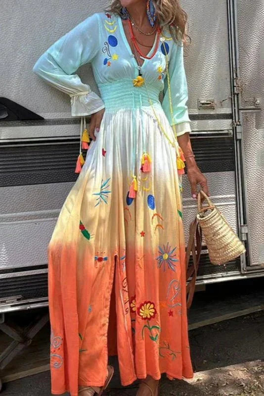 Demeter | Women's Relaxed Maxi Dress in Dusk Bloom