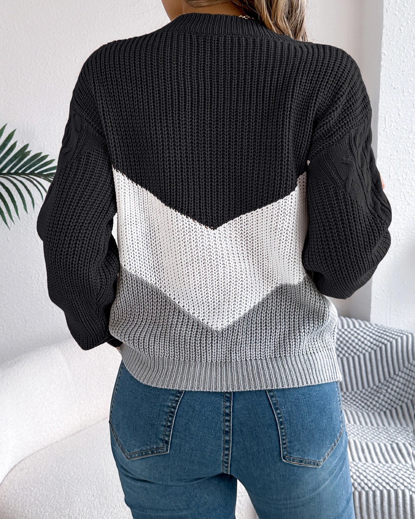 Chloe | Women's The Chevron Jumper with Long Sleeve