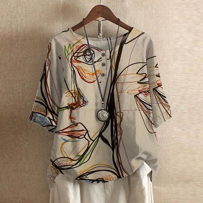 Anya | Women's Relaxed Retro-Inspired Blouse