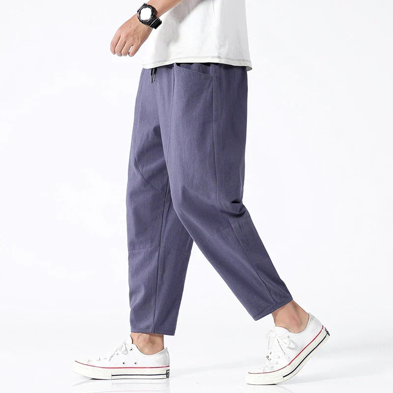Kyoto | Women's Cropped Trousers with Drawstring