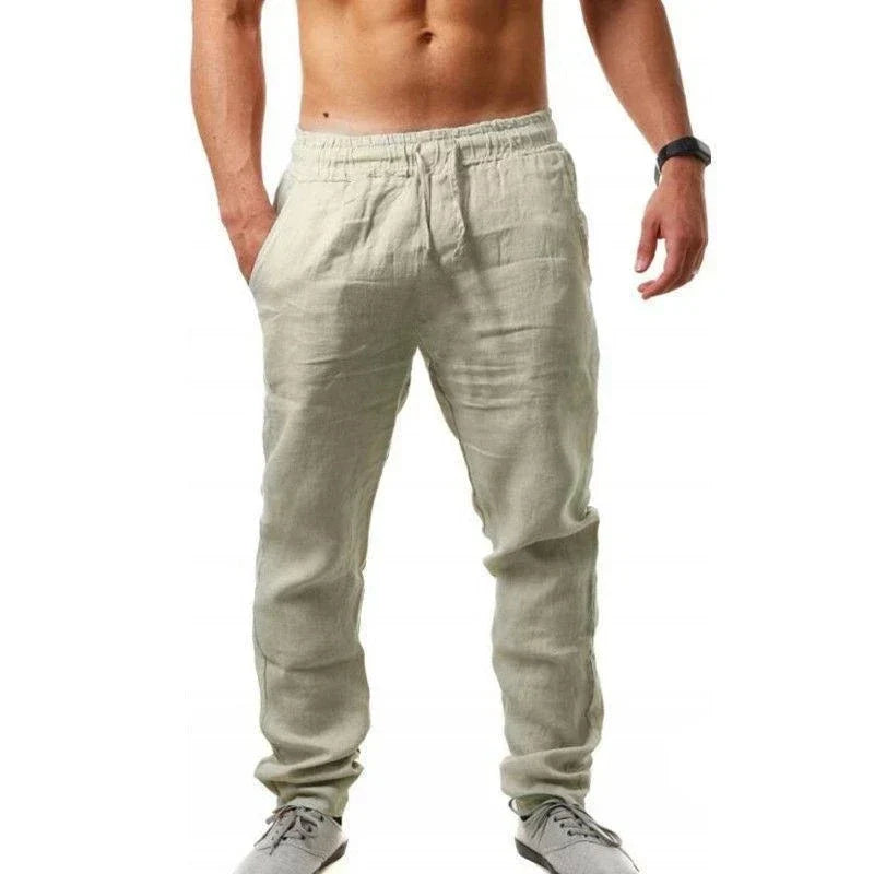 Jamal | Men's Coastal Trousers with Drawstring