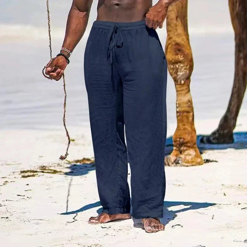 Jamal | Men's Coastal Trousers with Drawstring