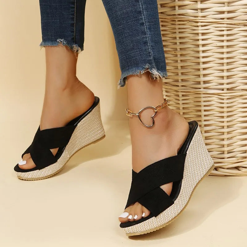 Jewel | Women's Lightweight Open-Toe Chic Wedge Sandals