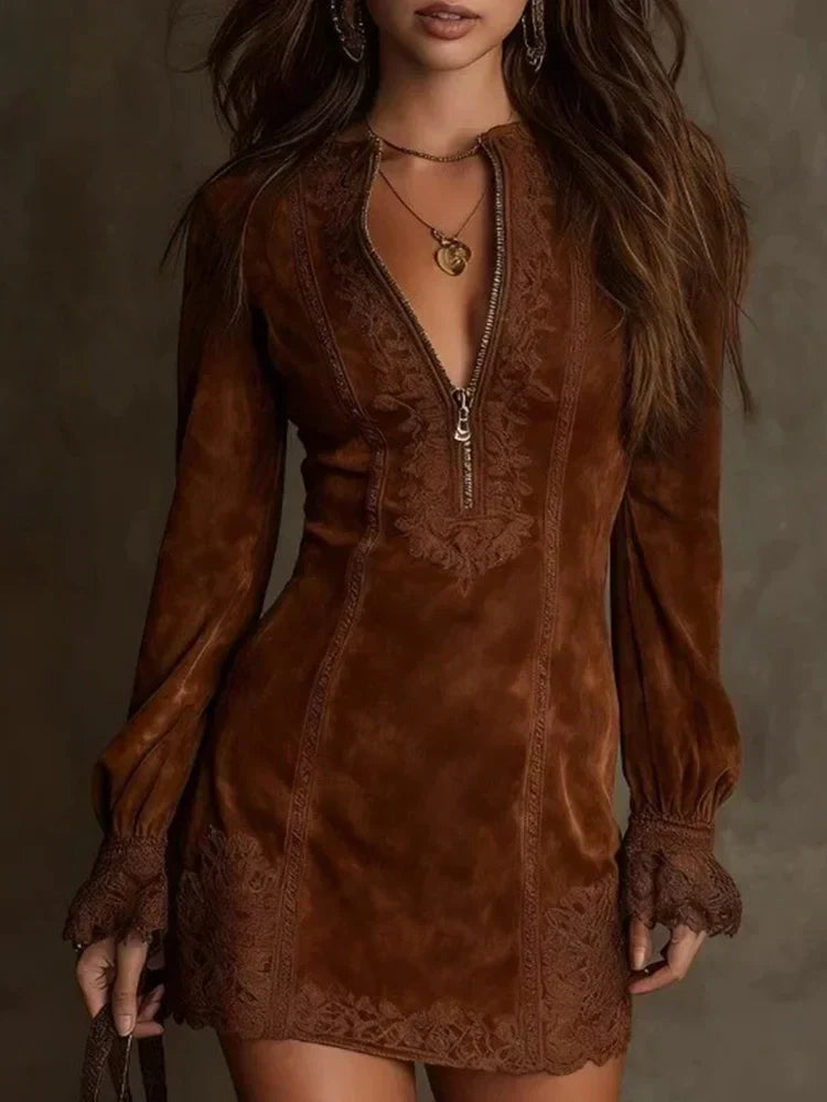 Women's Chic Short Dress, Elegant & Feminine