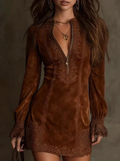 Women's Chic Short Dress, Elegant & Feminine