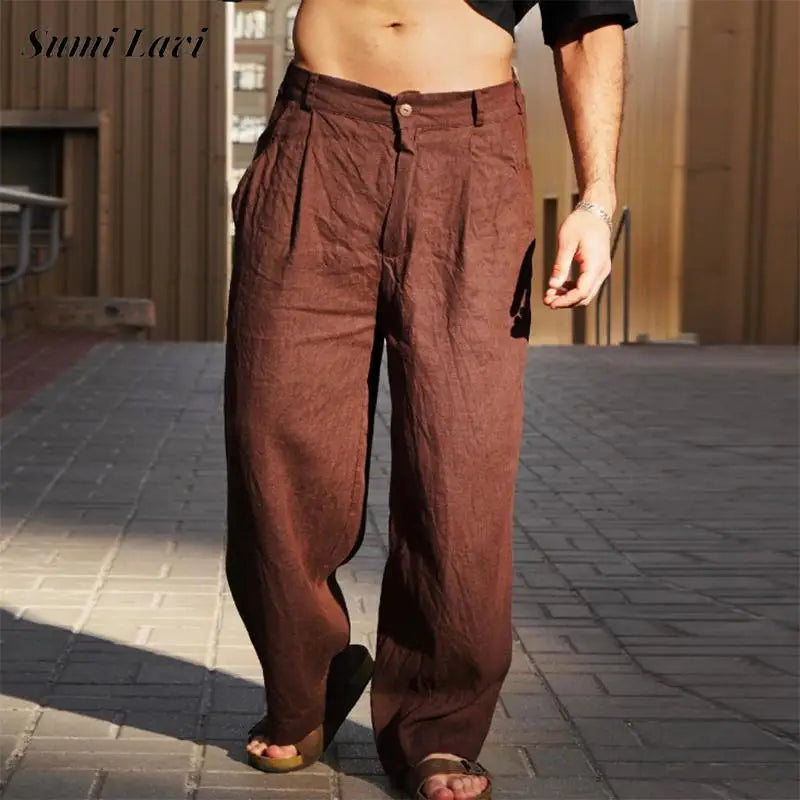 Malik | Men's Relaxed Wide-Leg Trousers