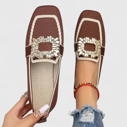 Cora | Women's Cushioned Square-Toe Elegant Orthopedic Loafers