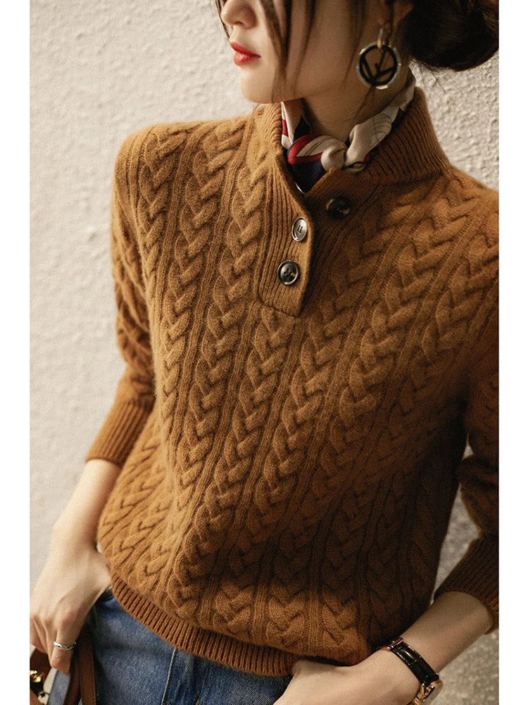 Women's Arden Jumper with Button Front