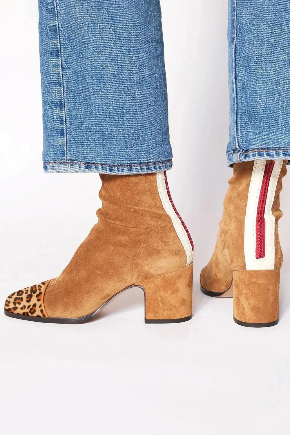 Suave | Women's Cushioned Square-Toe Stylish Comfort Ankle Boots with Arch Support