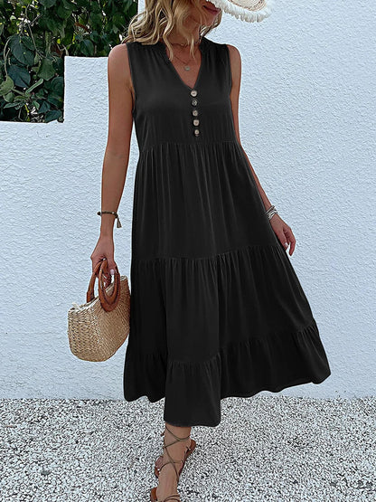 Abigail | Women's Relaxed Elegant Summer Midi Dress