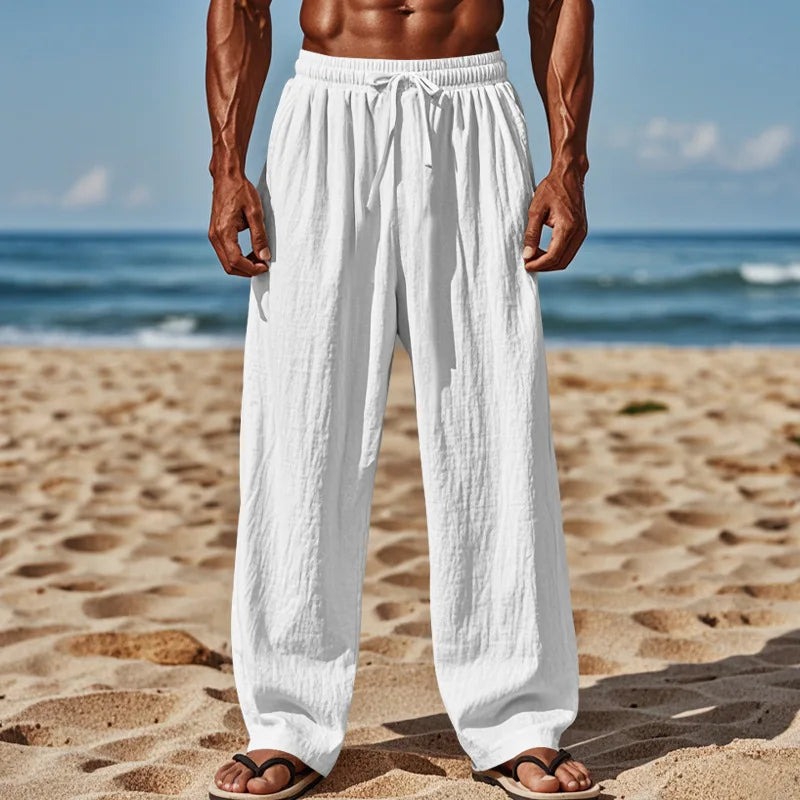 Zane | Women's Relaxed Beach Trousers with Drawstring