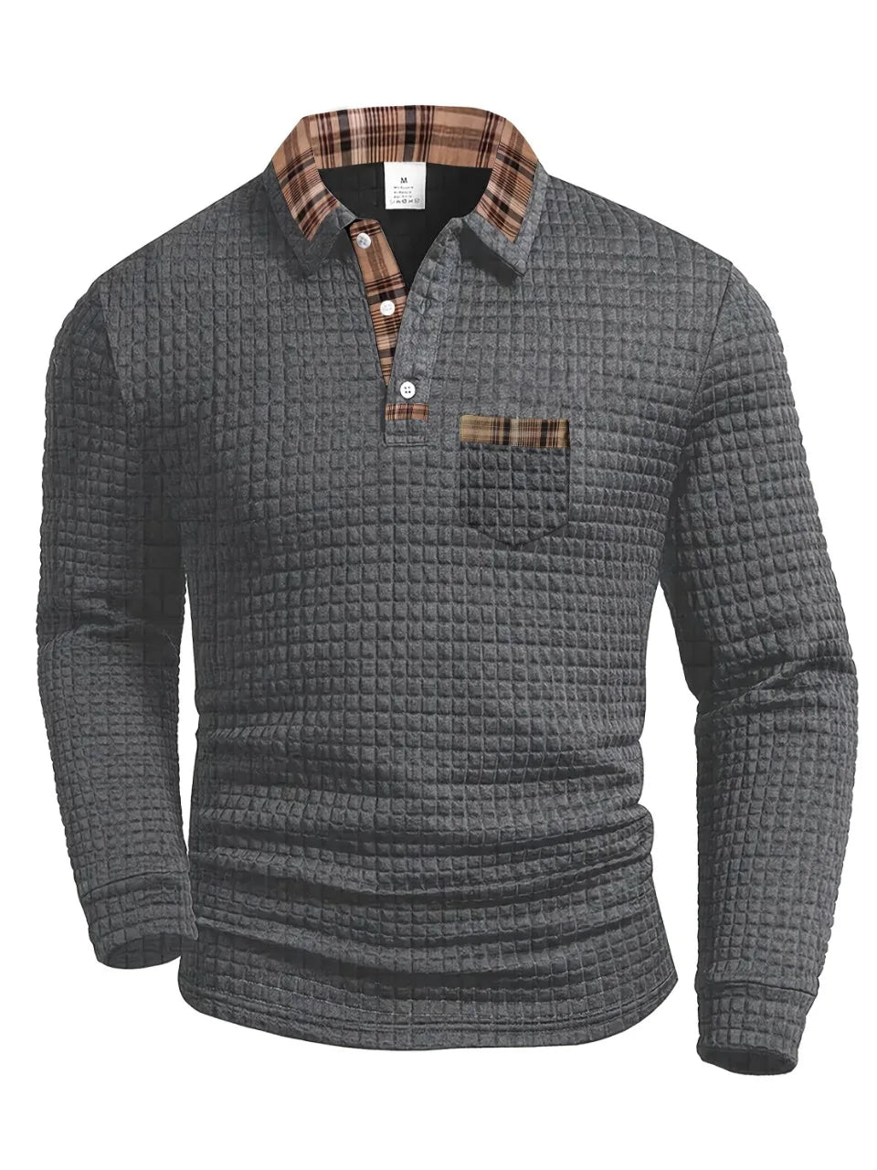 Blake | Men's Striped Polo Shirt with Long Sleeve