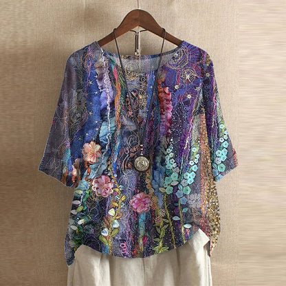 Anya | Women's Relaxed Retro-Inspired Blouse